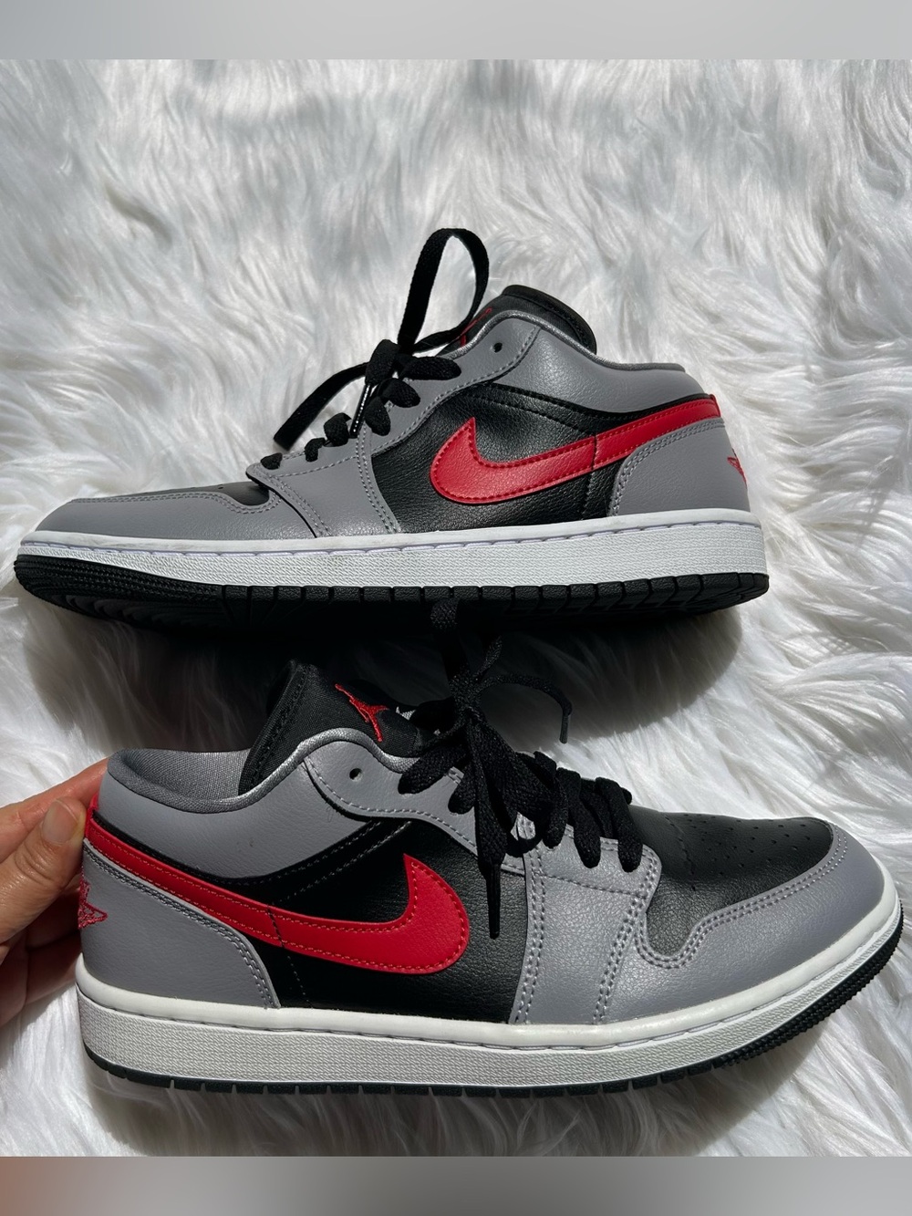 Air Jordan 1 Low 'Cement Grey Fire Red'